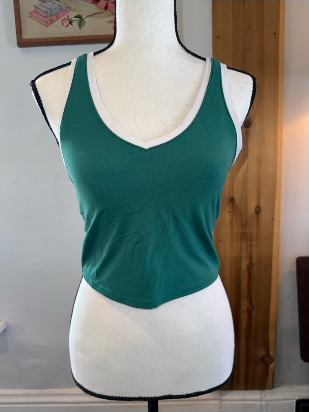Emerald Green Tank with White Trim